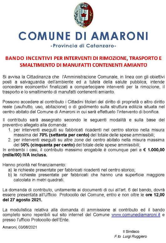 avviso_bando_amianto_2021