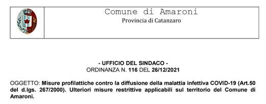 avviso Ufficio di staff